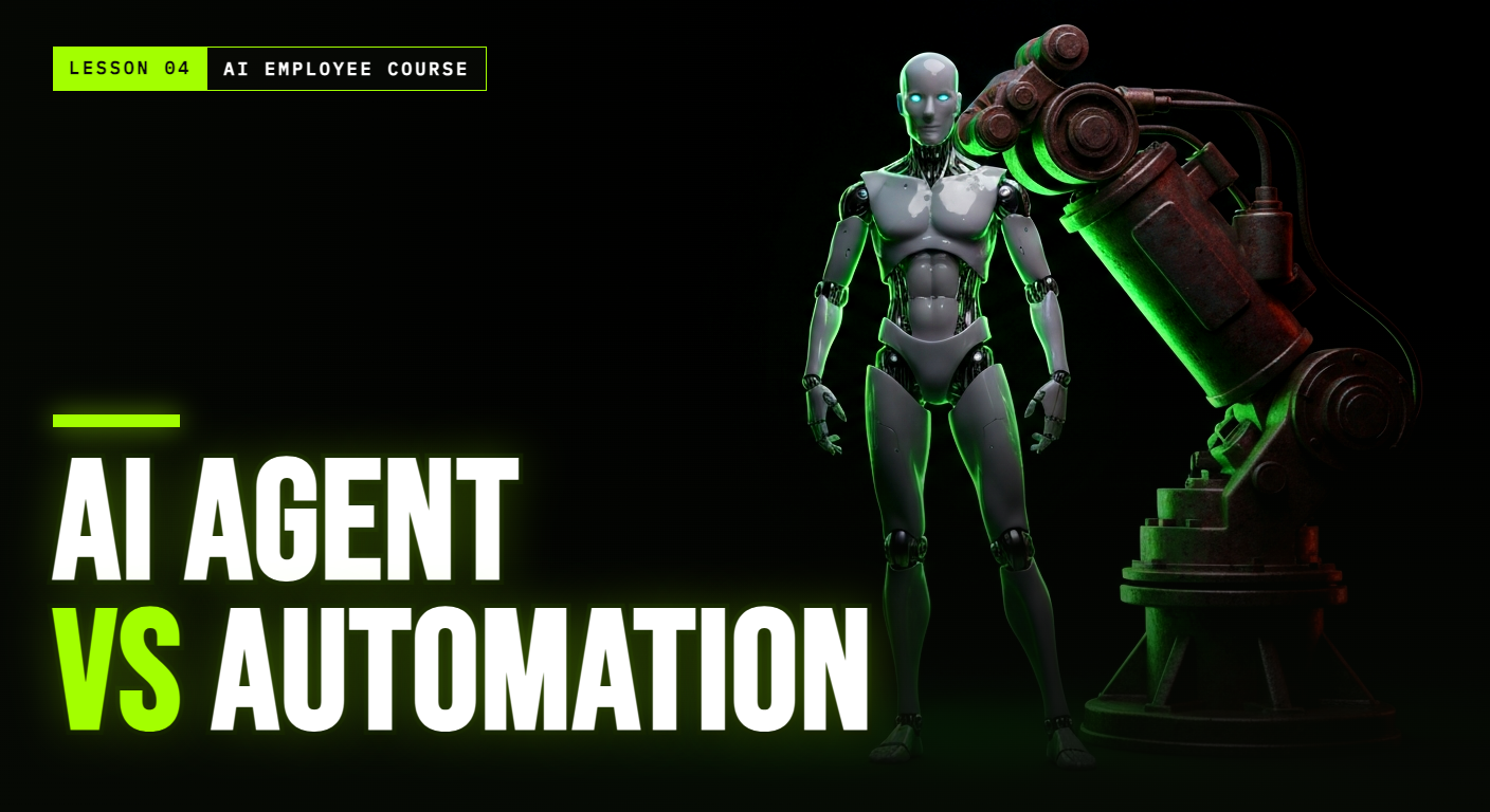 AI Agent vs Automation (Zapier and Make): Why Scripts Break and Agents Adapt.