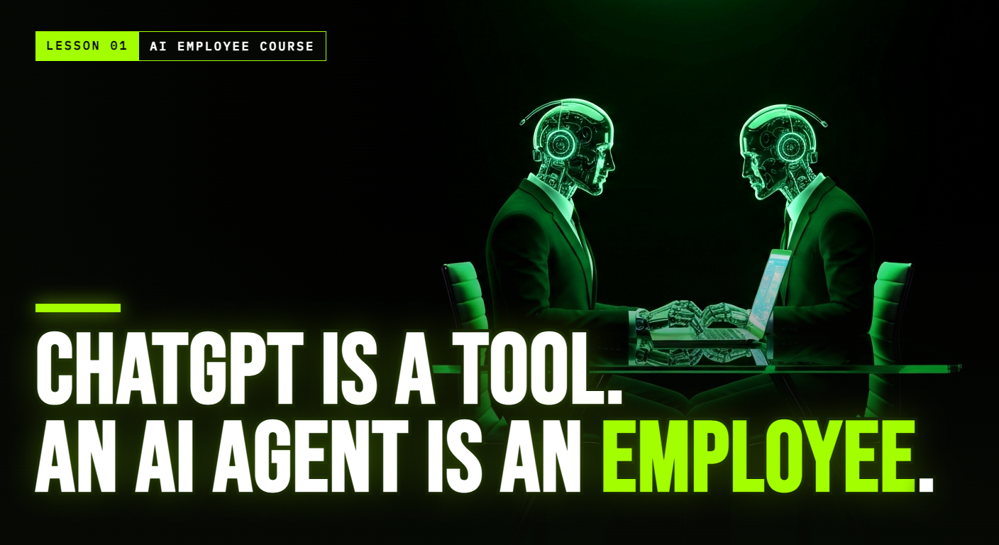 ChatGPT Is a Tool. An AI Agent Is an Employee. Here Is the Difference.